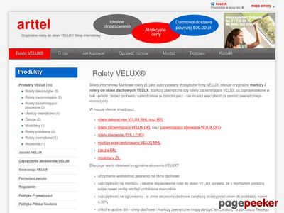 Rolety VELUX - autoryzowany dystrybutor