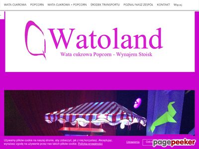 Wata cukrowa na imprezy - Warszawa