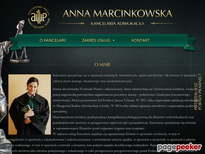 Adwokat Anna Marcinkowska Łódź